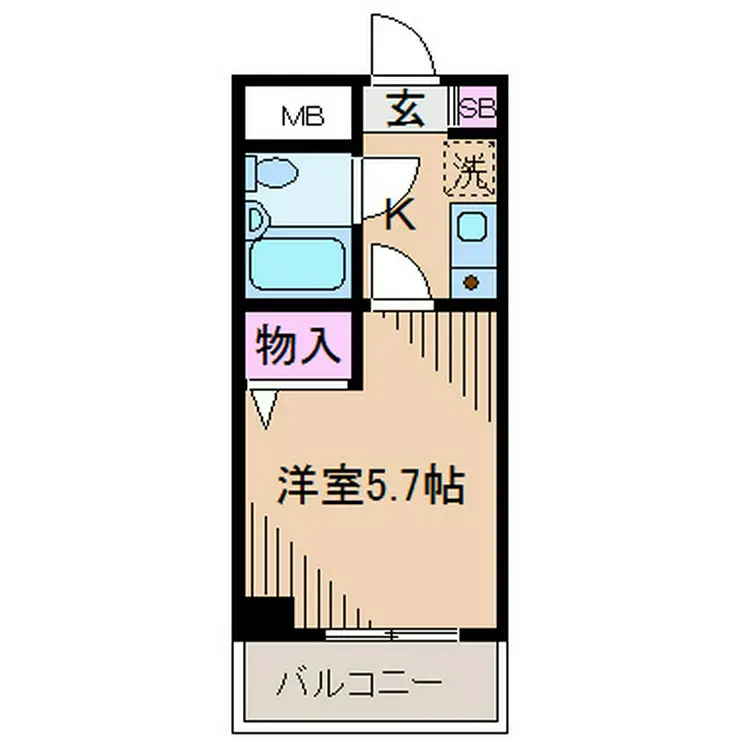 シャルム白楽 3階階 間取り