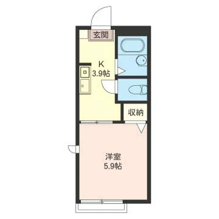 ファミーユ浜田山 1階階 間取り