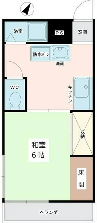 若葉ハイツ 2階階 間取り