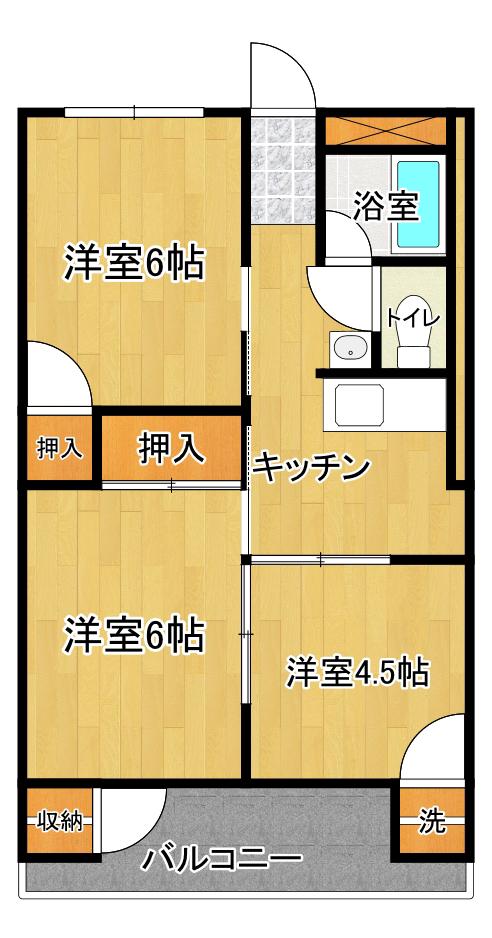 グランドステージ白金(3K/1階)の間取り写真