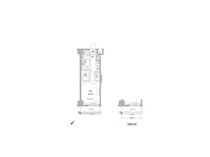 RELUXIA北赤羽(1K/2階)の間取り写真