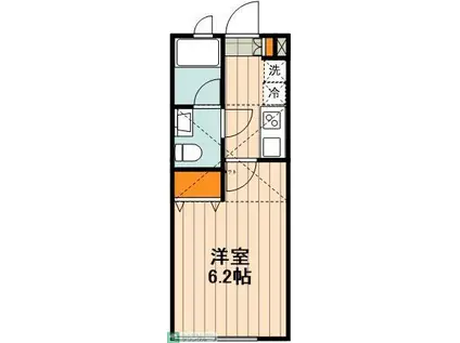 ステラ府中(1K/2階)の間取り写真