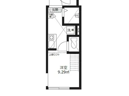 スマイエ高円寺 105(ワンルーム/1階)の間取り写真