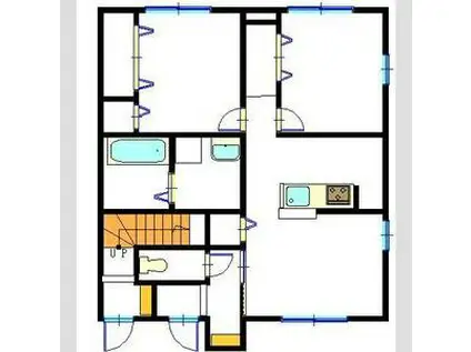 エミネントグレイス(2LDK/1階)の間取り写真
