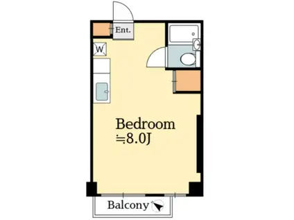 レジデンス光和108(ワンルーム/5階)の間取り写真