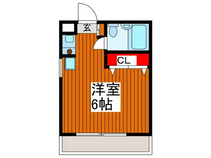 メゾンパシフィコ(ワンルーム/1階)の間取り写真