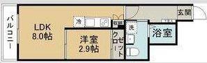 GRAND MAISON台原(1LDK/1階)の間取り写真