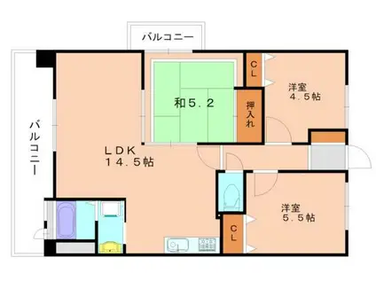 BOX K-81(3LDK/7階)の間取り写真