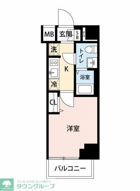 マイナビSTAY川崎NEXUS4(1K/5階)の間取り写真