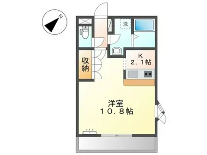 ルミナス(1K/1階)の間取り写真