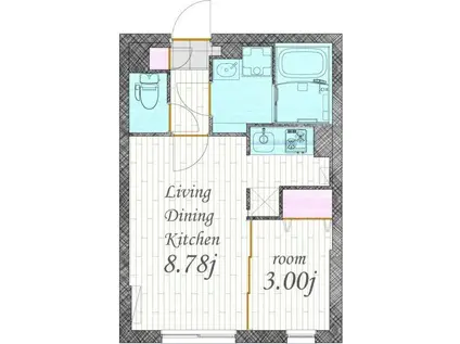 QUADOR御器所BLANC(1LDK/3階)の間取り写真