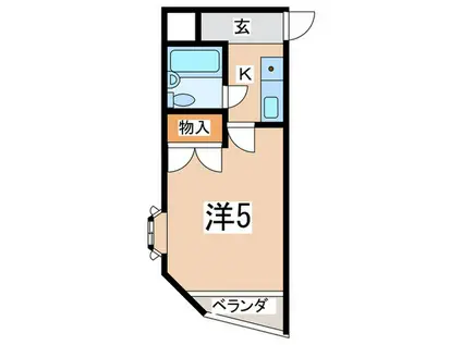 TOP・藤沢第2(1K/2階)の間取り写真