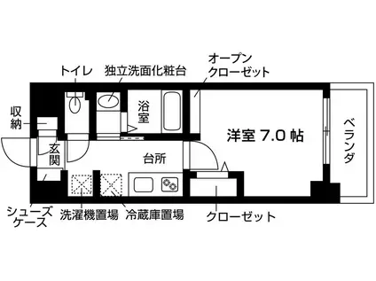 NDG 九産大前 BY NUDGEONE(ワンルーム/8階)の間取り写真