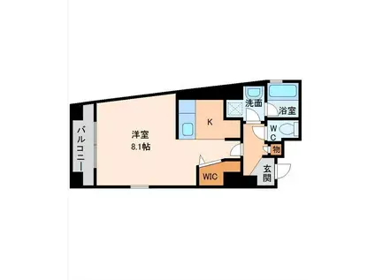 アークスクエア金宝堂(ワンルーム/5階)の間取り写真