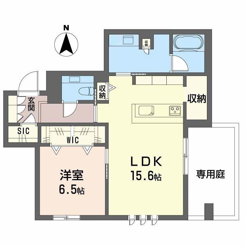 シークリサンス岡本(1LDK/1階)の間取り写真