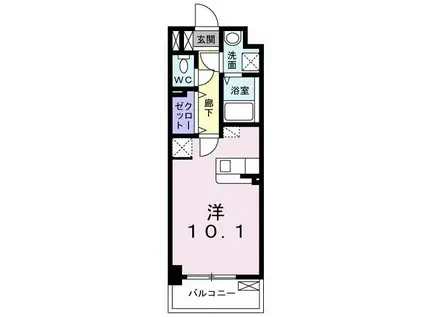 ニュー和ハイツ(ワンルーム/5階)の間取り写真