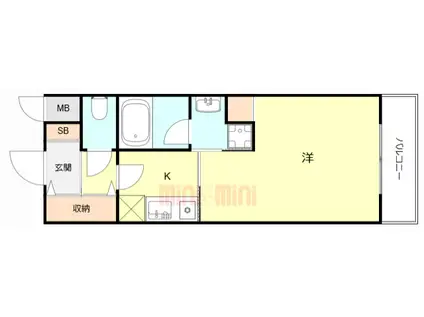 ARCO PLACE(1K/5階)の間取り写真