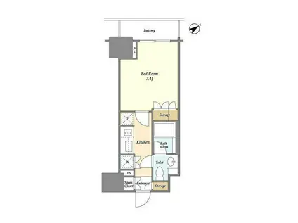 ラティエラ板橋(1K/3階)の間取り写真