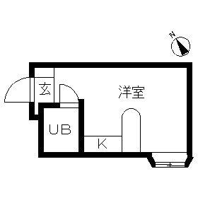 ベルピア・菅野第1(ワンルーム/2階)の間取り写真