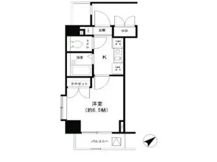 T&G東池袋マンション(1K/9階)の間取り写真