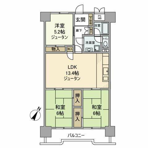 シティコープ豊洲(3LDK/5階)の間取り写真