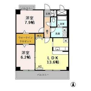 TMKミノリ(2LDK/2階)の間取り写真