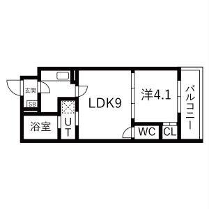 AXIA CITY 神戸松原(1LDK/3階)の間取り写真