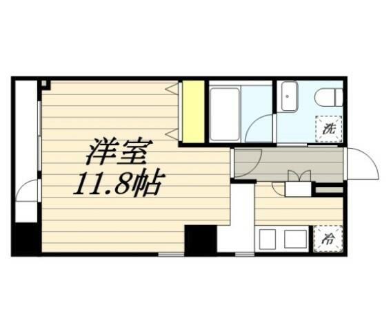 HF八丁堀レジデンスII(1DK/3階)の間取り写真