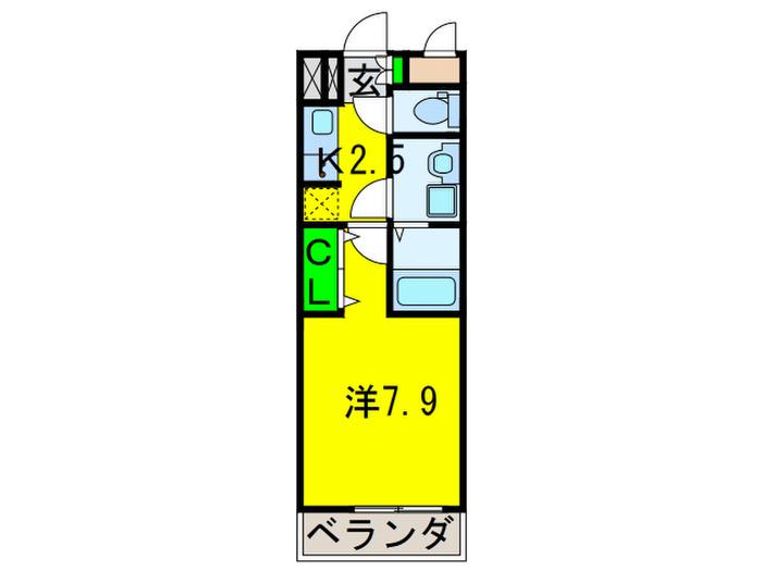 コータコート(1K/1階)の間取り写真