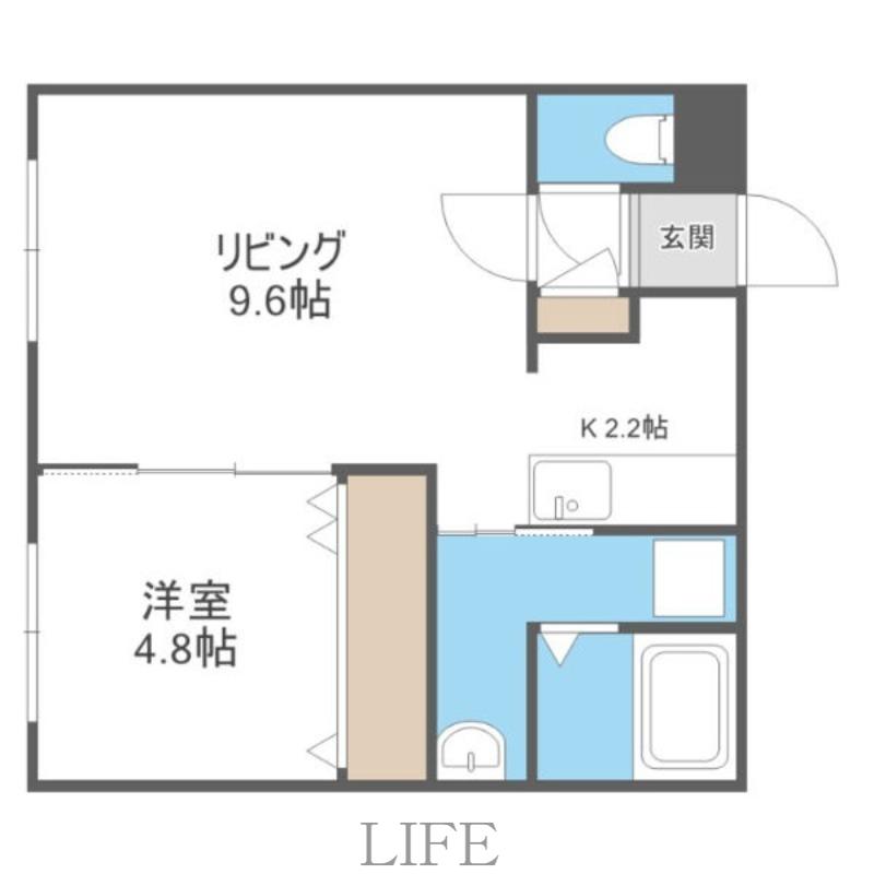 癒禅N11(1LDK/1階)の間取り写真