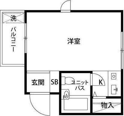 PLENDY宮前平(ワンルーム/3階)の間取り写真