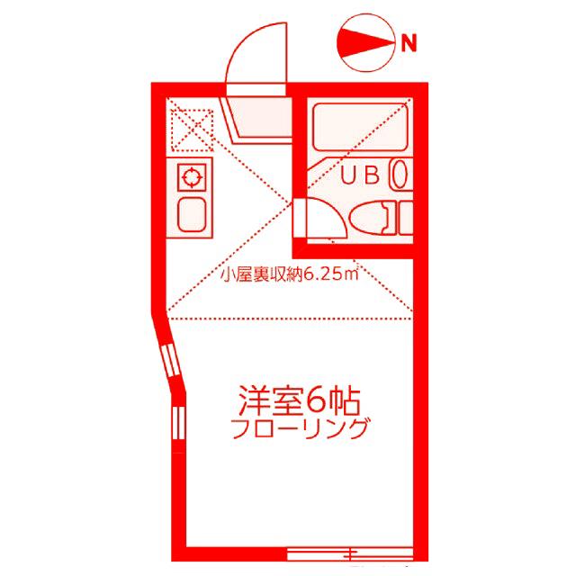 ネオステージ横須賀中央(ワンルーム/2階)の間取り写真