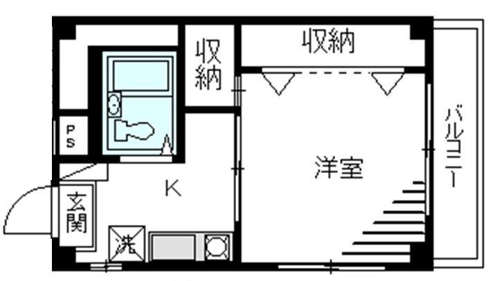 パークサイド本駒込(1K/4階)の間取り写真
