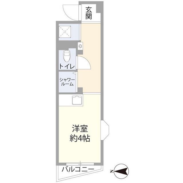 スターゲイツ阪東橋(ワンルーム/3階)の間取り写真