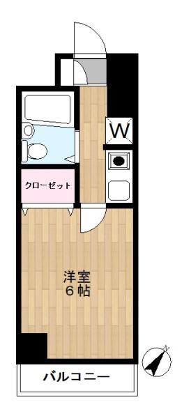 千駄木晴花マンション(1K/4階)の間取り写真