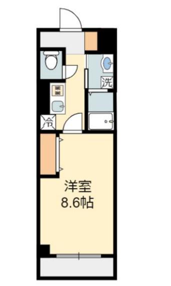 サンシャイン恵和(1K/2階)の間取り写真