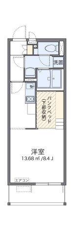 ミランダモンテ日吉(ワンルーム/2階)の間取り写真