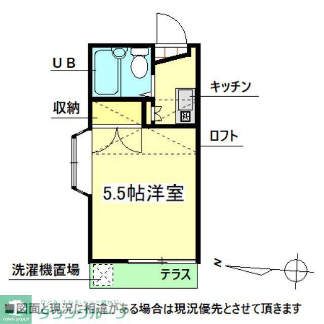ロジュマン坂戸3号棟(1K/1階)の間取り写真