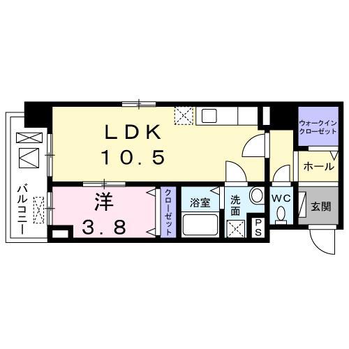 アルテミスコート(1LDK/6階)の間取り写真