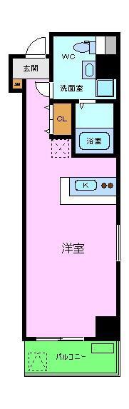 VITA NUOVA堺(ワンルーム/3階)の間取り写真