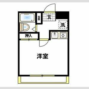 ビューハイツ宮原(ワンルーム/3階)の間取り写真