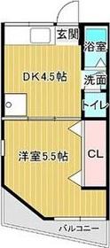 プレスタール シエテ(1DK/3階)の間取り写真