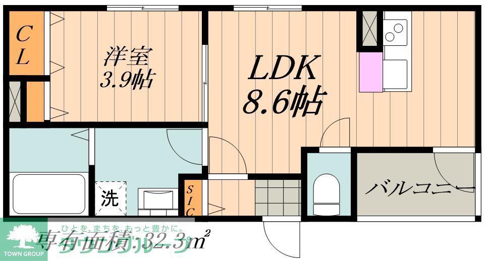 ANECIS名駅南(1LDK/1階)の間取り写真