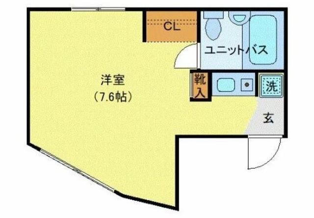 エスパシオ品川大井(ワンルーム/1階)の間取り写真