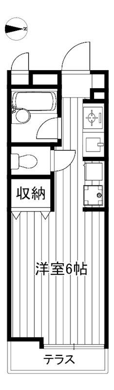 スタンザエモジオーネ(1K/1階)の間取り写真