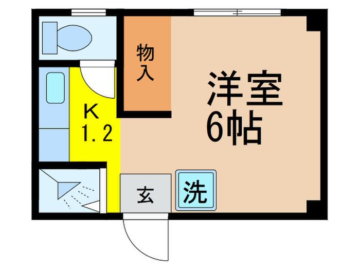 フラワーセンター管理棟(1K/3階)の間取り写真