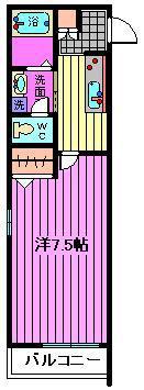 ファーストレジデンス(1K/3階)の間取り写真