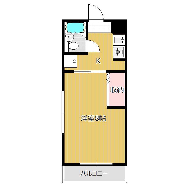 エネトピアI(1K/3階)の間取り写真