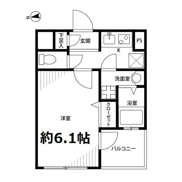 プレール天王洲アイル弐番館 6階階 間取り