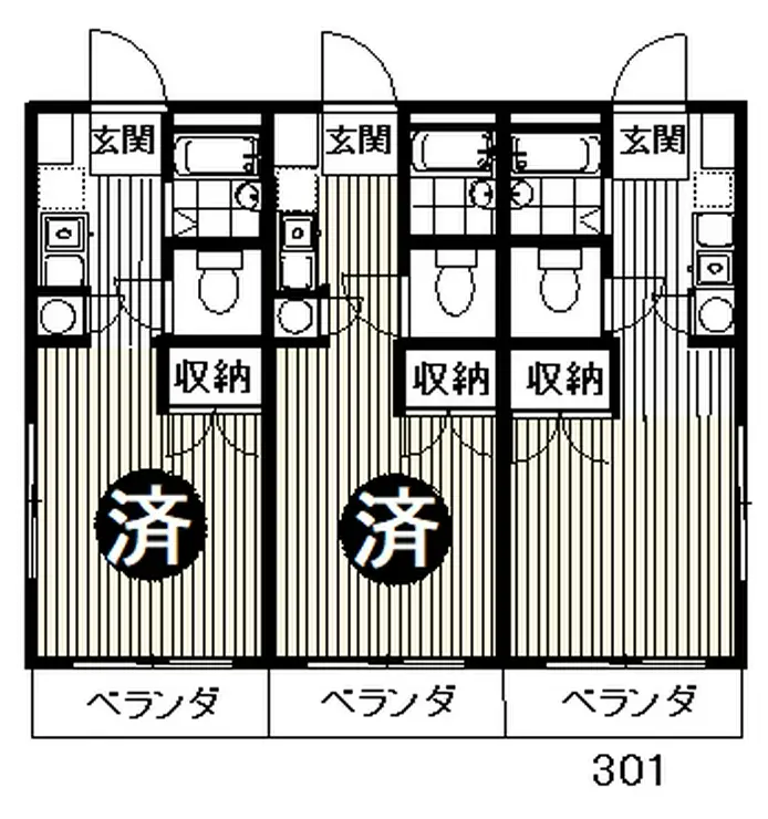 ニューシティーコープ5 3階階 間取り